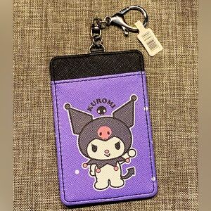 Kuromi keychain wallet.